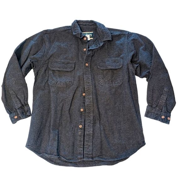 🛍️Field & Stream Button Up Wool Collared Shirt Size Large - Picture 1 of 4